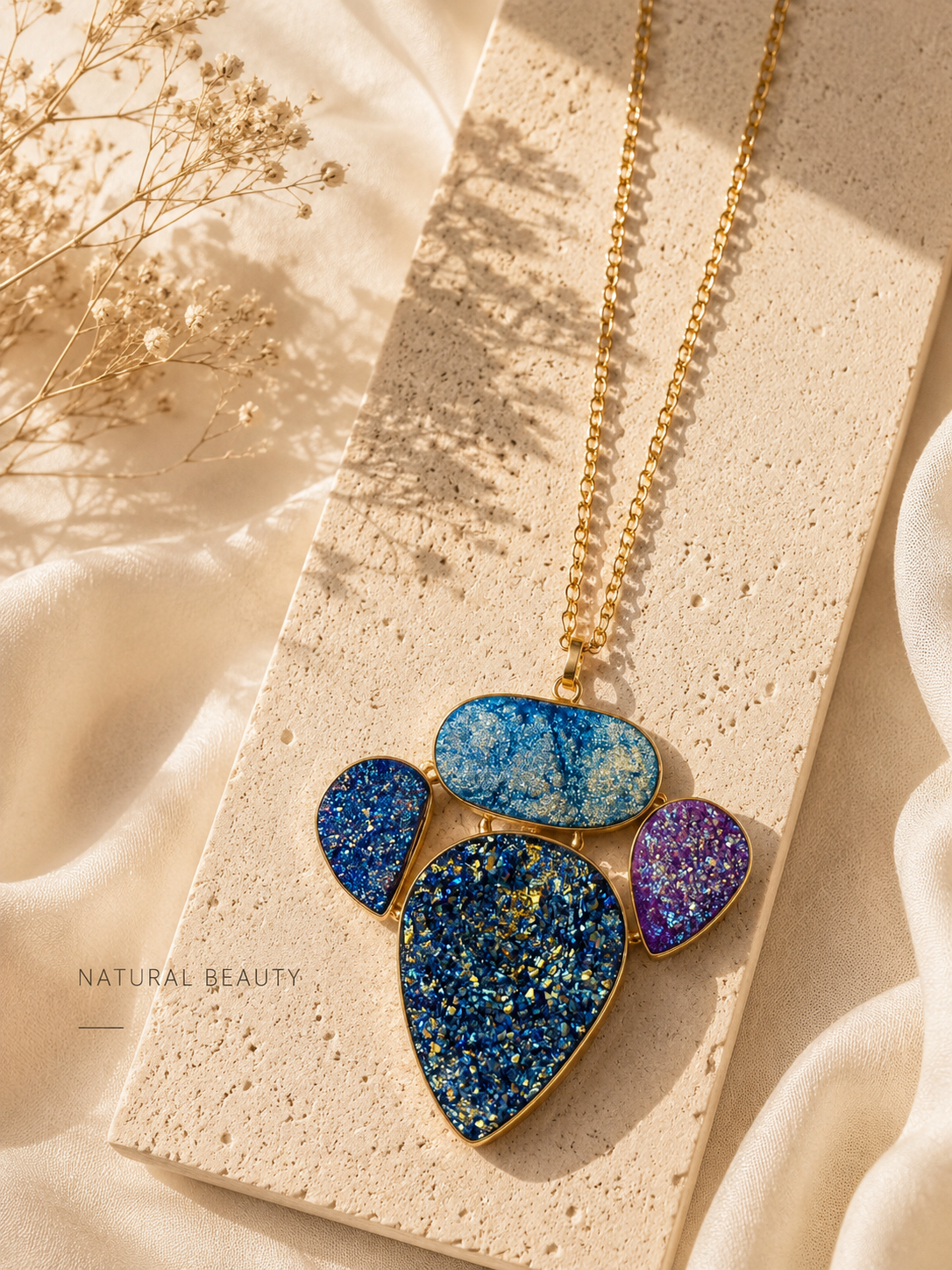 Desert Blossom Druzy Necklace