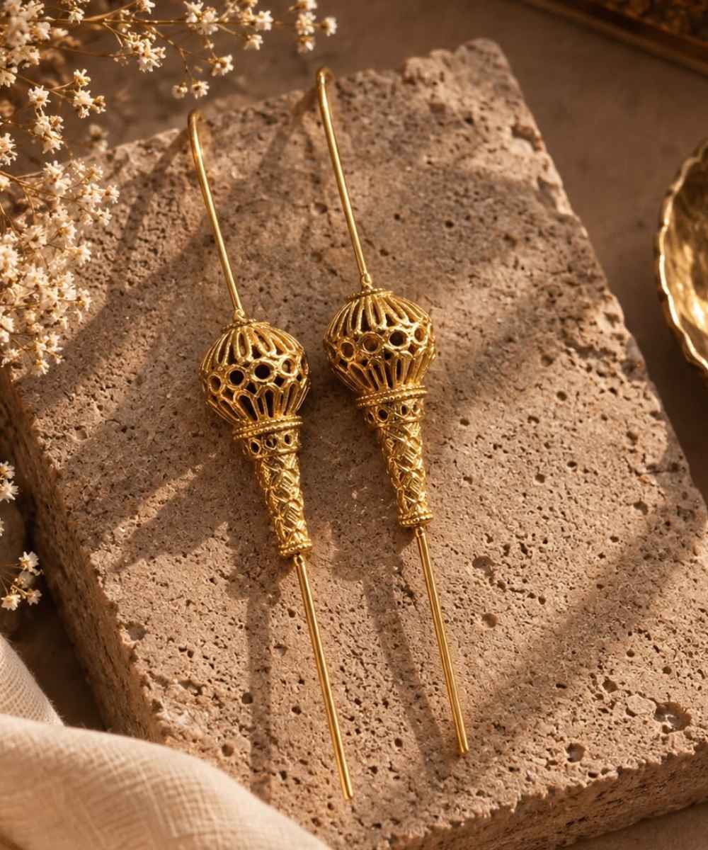 Royal Mace Drop Earrings